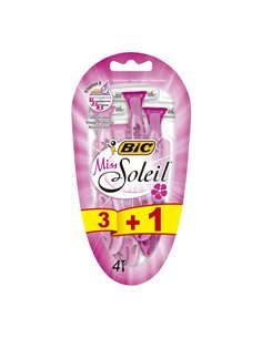 Miss Soleil blister descartável para depilação, 3 + 1 unidade
