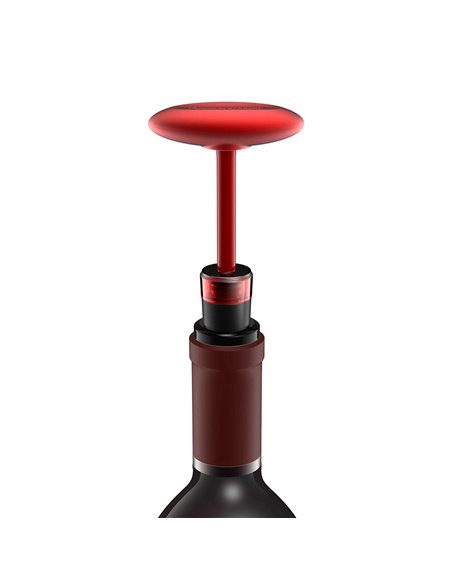 Tapón con bomba de vacío vino