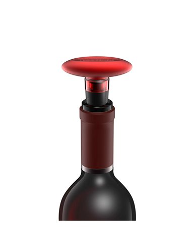 Wine stopper with vacuum pump