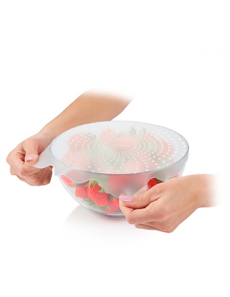 Tampas de silicone flexíveis 4food, ø17 e 23 cm, 2 unidades