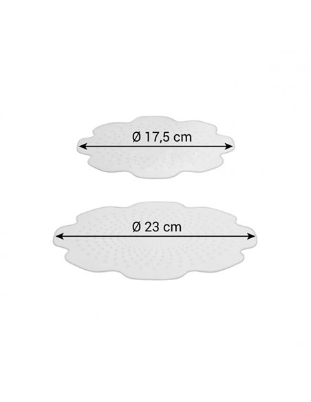 Tampas de silicone flexíveis 4food, ø17 e 23 cm, 2 unidades