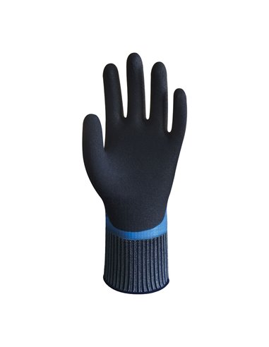 Doppelt beschichteter Latex-Nylon-Handschuh, 100 % wasserdicht, Größe 10