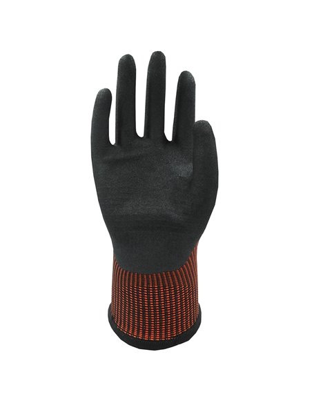 Nylon glove, nitrile coated palm, size 10