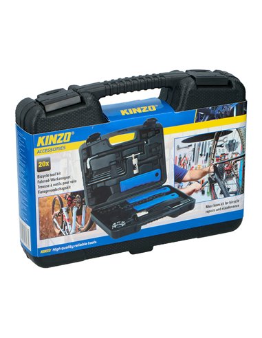 Bicycle repair and maintenance kit, 20 pieces