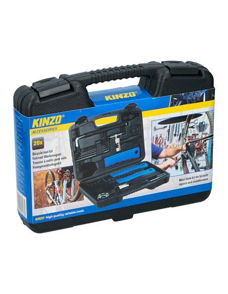 Kit de réparation et d'entretien de vélo, 20 pièces