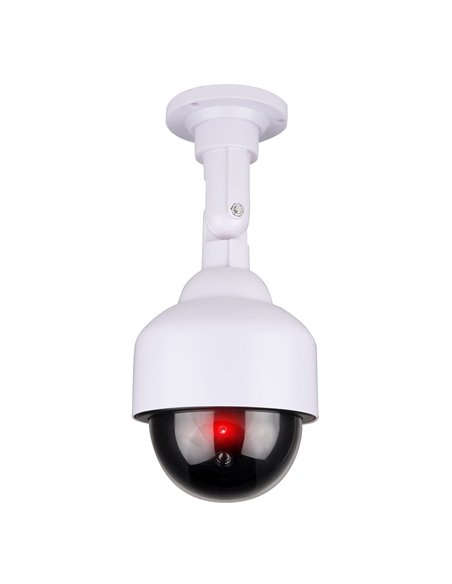 Simulated dome security camera, white, ø12 x 24 cm