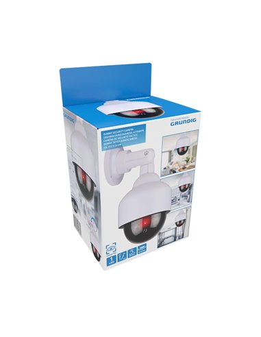 Simulated dome security camera, white, ø12 x 24 cm