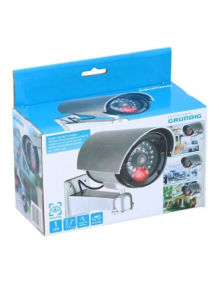 Bullet-type simulated security camera 11 x 8 x 17 cm
