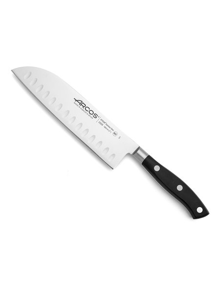 Coltello Santoku serie Riviera con alveoli, 180 mm