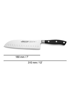 Faca Santoku da série Riviera com alvéolos, 180 mm 2
