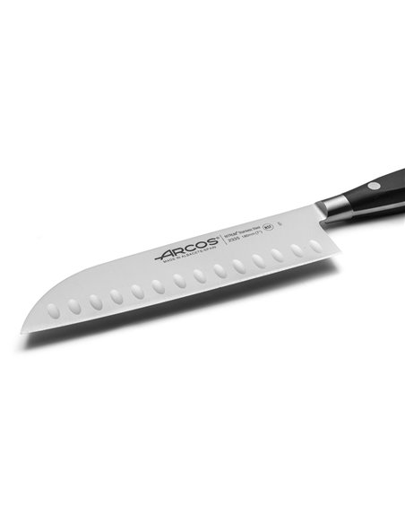 Coltello Santoku serie Riviera con alveoli, 180 mm
