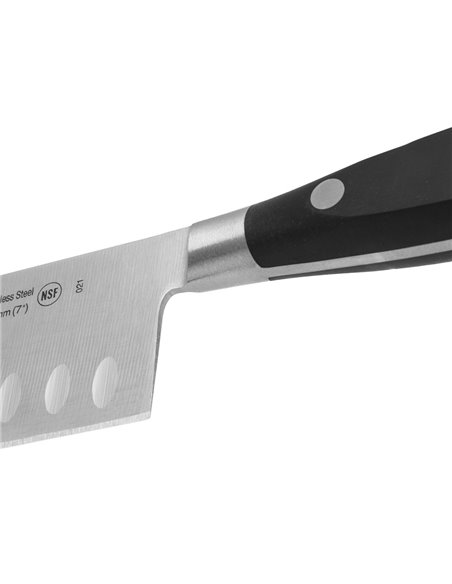 Coltello Santoku serie Riviera con alveoli, 180 mm