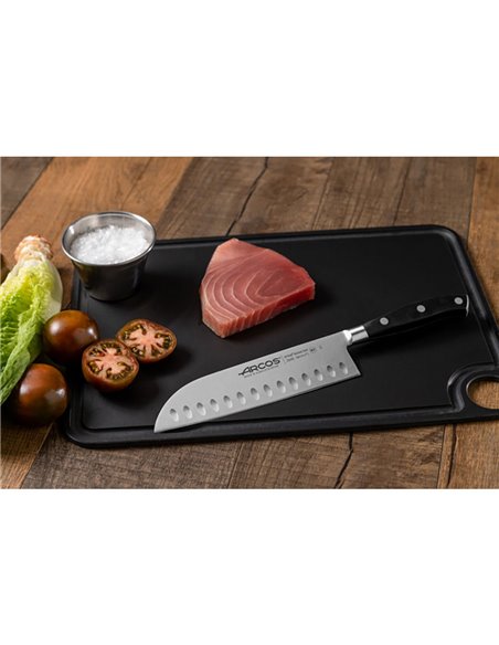 Coltello Santoku serie Riviera con alveoli, 180 mm
