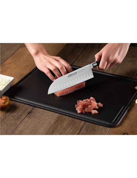 Coltello Santoku serie Riviera con alveoli, 180 mm