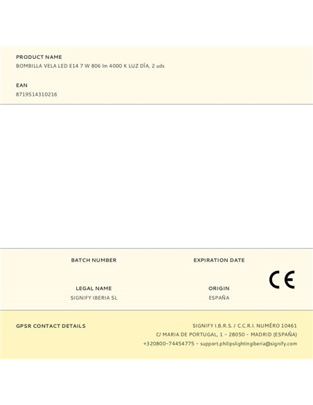 LED candle bulb E14 7 W 806 lm 4000 K daylight, 2 pcs