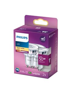 Lampadina LED GU10 4,6 W 355 lm 2700 K luce calda, 2 pezzi 2