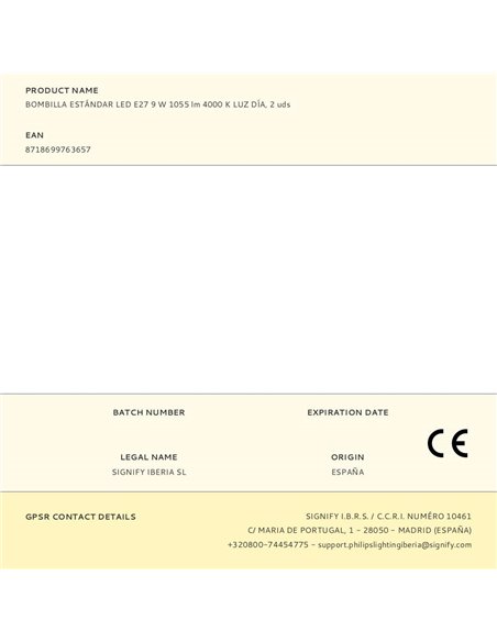 Standard LED bulb E27 9 W 1055 lm 4000 K daylight, 2 pcs