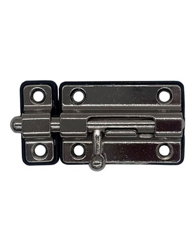 Plastic base lock pin 35 mm chrome