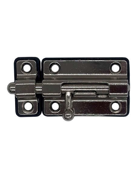 Plastic base lock pin 35 mm chrome