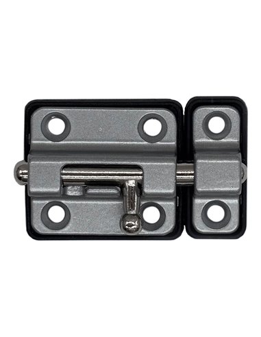 Plastic base lock pin 35 mm matte chrome