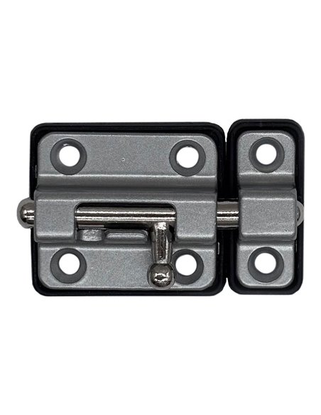 Plastic base lock pin 35 mm matte chrome