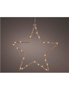 Stella luminosa decorativa a LED per interni 38 x 38 cm