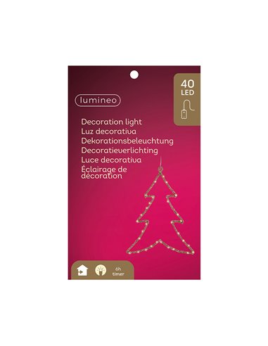 Indoor decorative LED light tree 34 x 46 cm