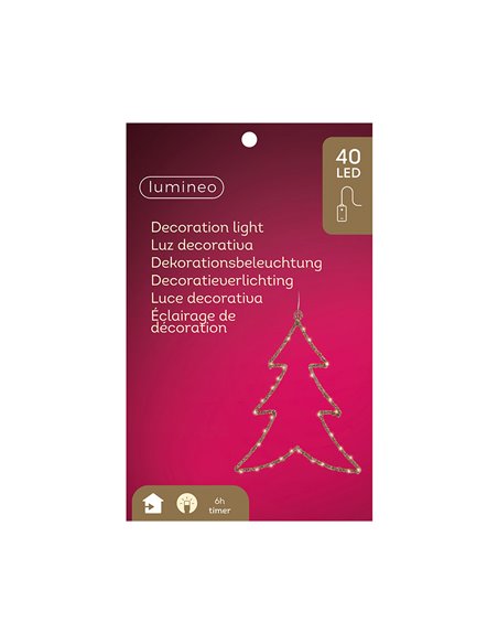 Indoor decorative LED light tree 34 x 46 cm