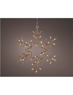 Snowflake indoor decorative LED light 38 x 38 cm