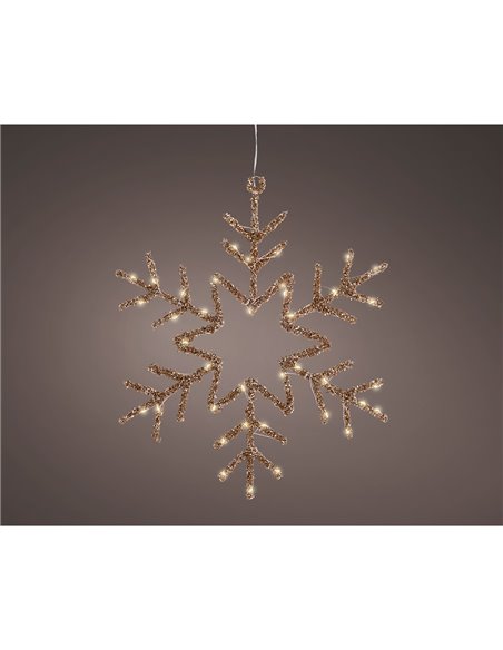Snowflake indoor decorative LED light 38 x 38 cm