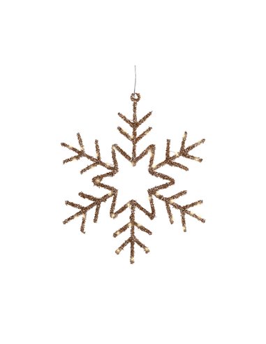 Snowflake indoor decorative LED light 38 x 38 cm
