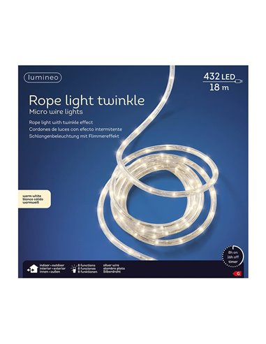 Lichterkette mit Blinkeffekt, 432 LEDs, 9 m