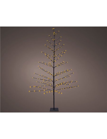 Illuminated tree with 232 warm light LEDs, 1.80 m