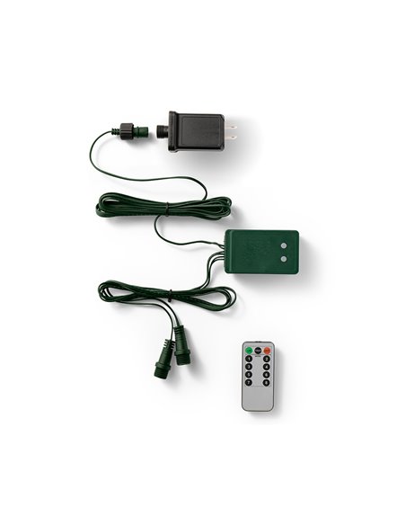 Transformador exterior verde con control remoto 5 m