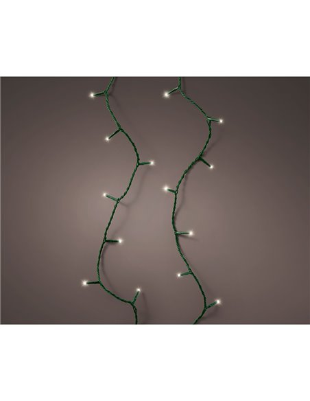Connect LED string (interconnectable) multifunction 250 LEDs warm light with flashing effect outdoor green 18.7 m