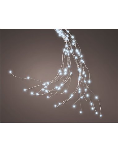 Ghirlanda di micro LED per alberi da esterno, bianco freddo, da 1,8 m