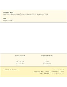Piccole piante decorative natalizie per interni, 20 x 15 cm, 3 pezzi 2