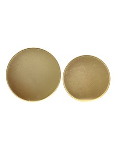Piastra in ferro placcata oro ø35 x 1,5 cm 2