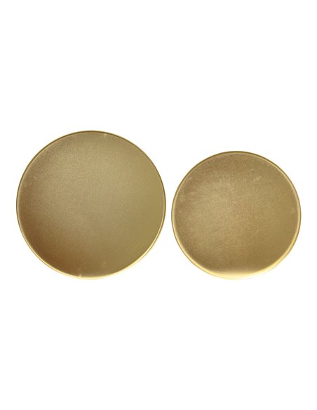 Gold-plated iron plate ø35 x 1.5 cm