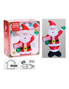 Babbo Natale gonfiabile 75 x 50 x 125 cm
