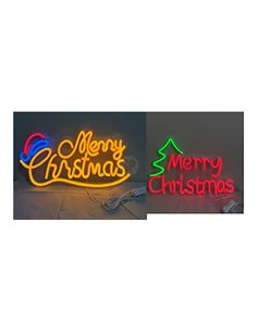 Figura al neon con lettere, vari modelli