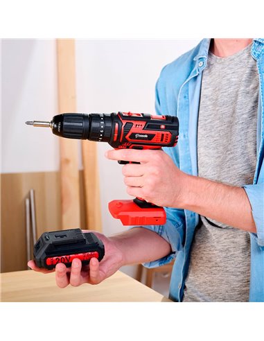 Perceuse-visseuse à percussion 20 V CID2050B, batterie et chargeur inclus