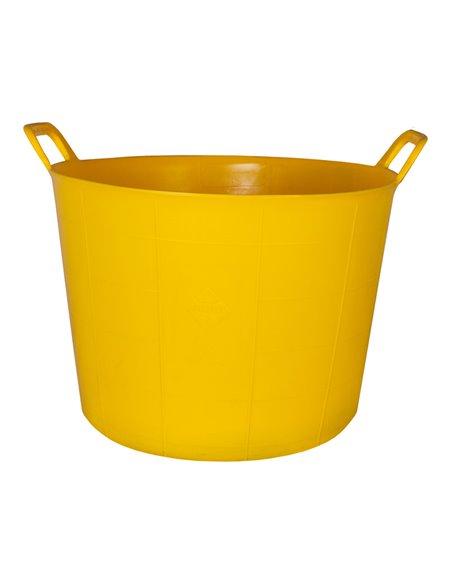 Yellow plastic basket no. 3 40 l
