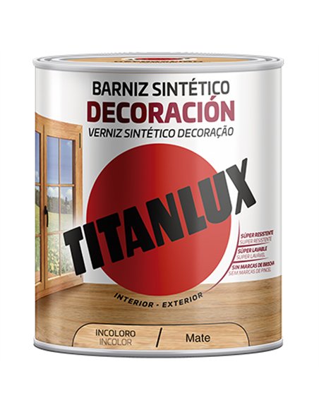BARNIZ MATE INCOLORO 750ml M12 TITANLUX