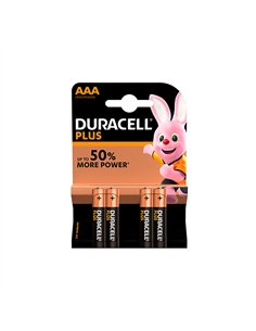 BLISTER 4 PILAS LR03 AAA ALKALINA DURACELL PLUS