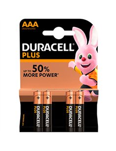 BLISTER 4 PILAS LR03 AAA ALKALINA DURACELL PLUS 2