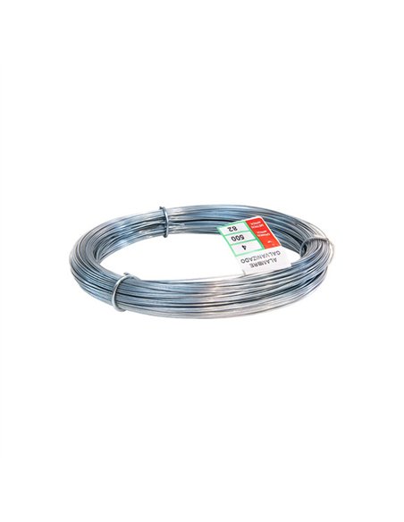ROLLO ALAMBRE GALVANIZADO 500gr Nº8 1,3mm