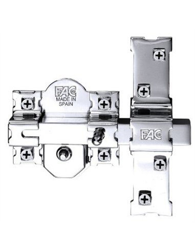 CERROJO 301RP/80 BOTON/LLAV. SEGURIDAD B/REDONDO CROMO FAC
