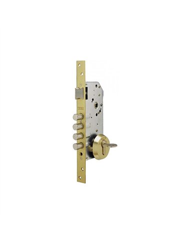 CERRADURA SEGURIDAD R100B566E 50mm T60 FRENTE ORO TESA