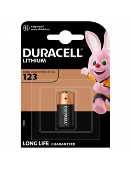 PILA CR123 3V MANDOS ALKALINA DURACELL PLUS